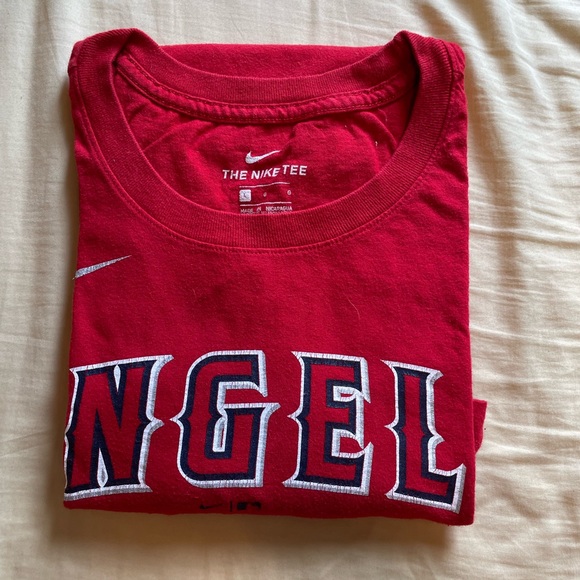 Nike Mike Trout #27 Angels Jersey T Shirt - Size Large - Picture 2 of 5